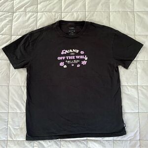 VANS Flower Print Women’s L Short Sleeve Shirt